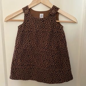 Corduroy Animal Print Dress